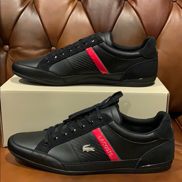 lacoste chaymon leather sneaker